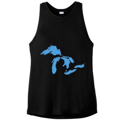 Great Lakes Michigan Ladies PosiCharge Tri-Blend Wicking Tank