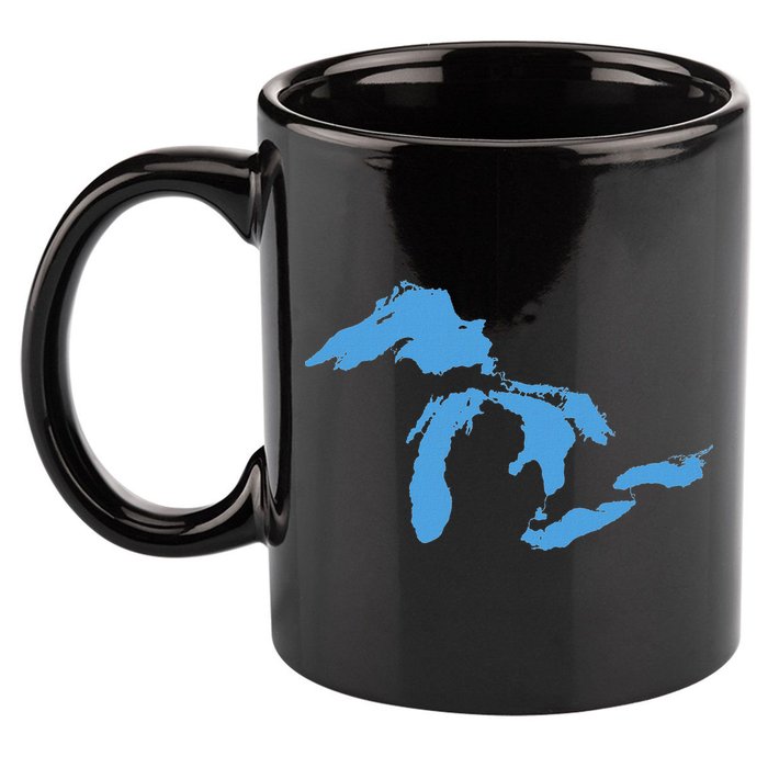 Great Lakes Michigan 11oz C Handle Ceramic Mug