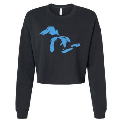 Great Lakes Michigan Cropped Pullover Crew