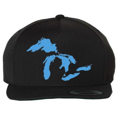 Great Lakes Michigan Wool Snapback Cap
