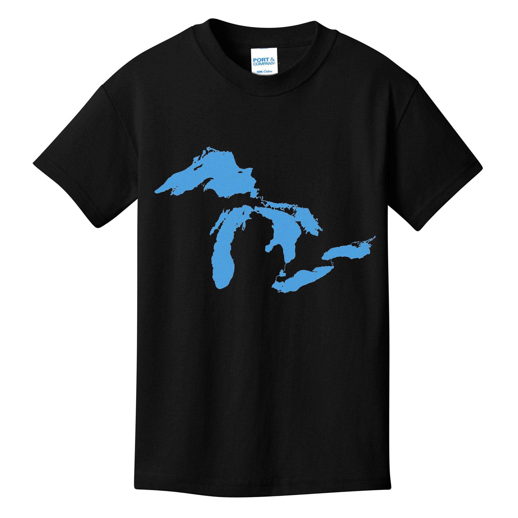 Great Lakes Michigan Kids T-Shirt