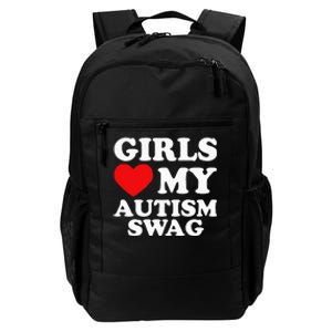 Girl Love My Autism Swag Funny Autistic Boy Gifts Awareness Daily Commute Backpack