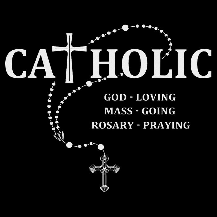 God Loving Mass Going Rosary Praying Catholic 16 in Basic Backpack