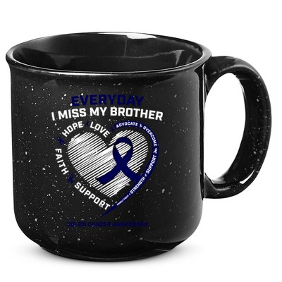 Gifts Loving Memory Gift Brother Colon Cancer Awareness Gift 15oz Campfire Ceramic Mug