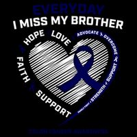 Gifts Loving Memory Gift Brother Colon Cancer Awareness Gift Women's Crop Top Tee