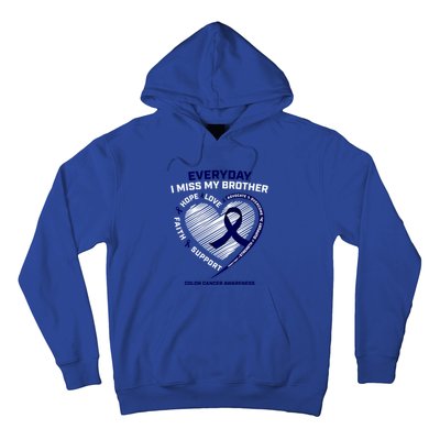 Gifts Loving Memory Gift Brother Colon Cancer Awareness Gift Hoodie