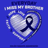 Gifts Loving Memory Gift Brother Colon Cancer Awareness Gift Womens Tank Top