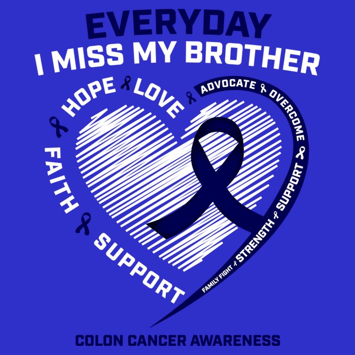 Gifts Loving Memory Gift Brother Colon Cancer Awareness Gift Womens Tank Top