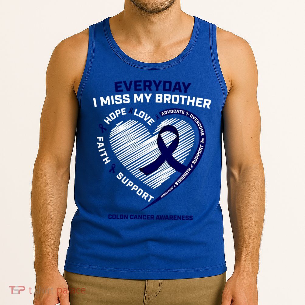 Gifts Loving Memory Gift Brother Colon Cancer Awareness Gift Tank Top
