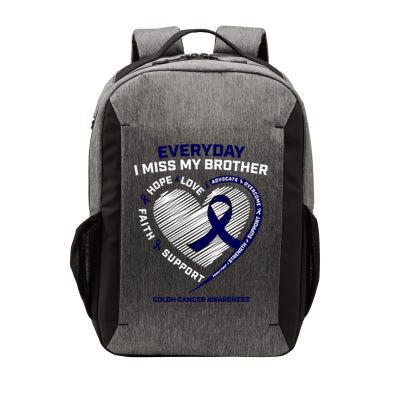 Gifts Loving Memory Gift Brother Colon Cancer Awareness Gift Vector Backpack