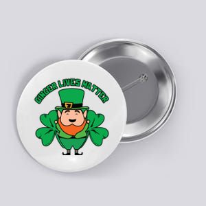 Ginger Lives Matter Funny St Patricks Day Button