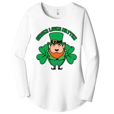 Ginger Lives Matter Funny St Patricks Day Women's Perfect Tri Tunic Long Sleeve Shirt