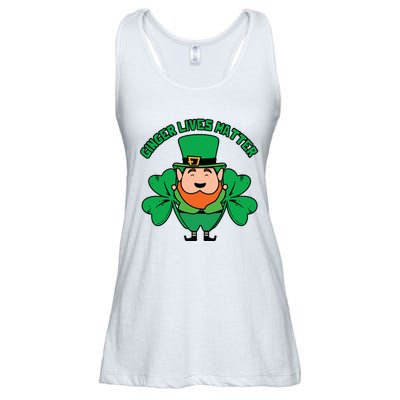 Ginger Lives Matter Funny St Patricks Day Ladies Essential Flowy Tank