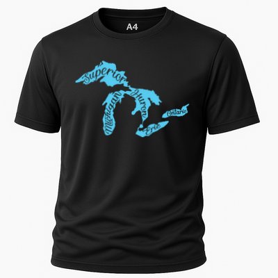 Great Lakes Michigan Detroit Michigan Great Lakes Performance Shirt