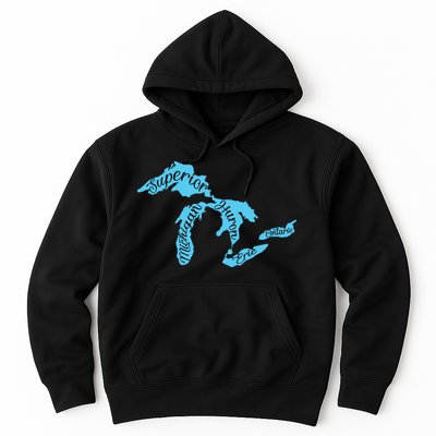 Great Lakes Michigan Detroit Michigan Great Lakes Hoodie