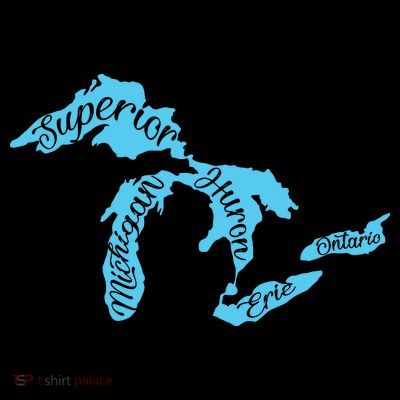 Great Lakes Michigan Detroit Michigan Great Lakes T-Shirt