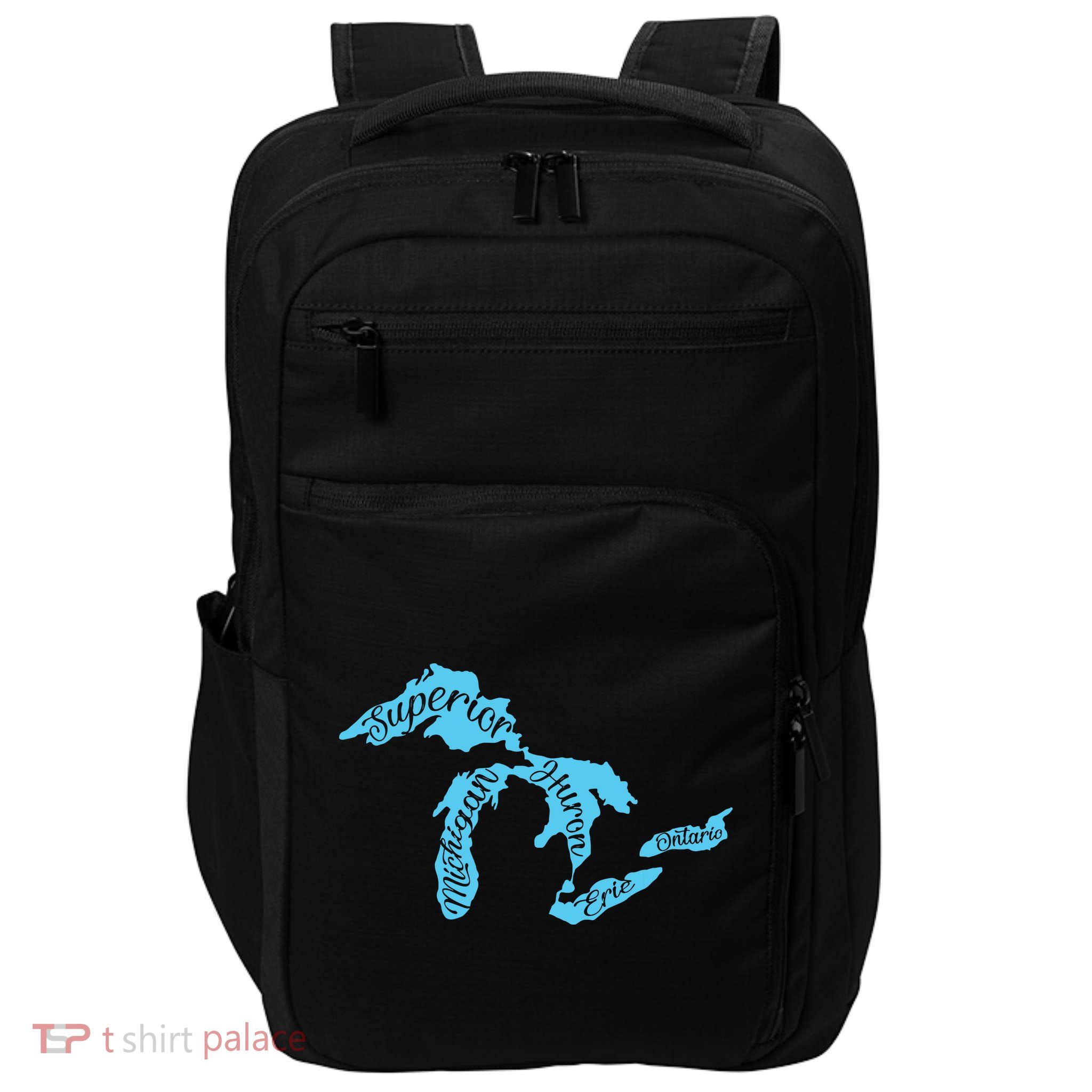 Great Lakes Michigan Detroit Michigan Great Lakes Impact Tech Backpack