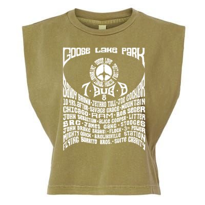 Goose Lake Music Festival Michigan 1970 Garment-Dyed Women's Muscle Tee