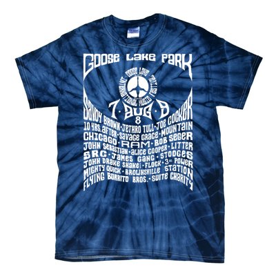 Goose Lake Music Festival Michigan 1970 Tie-Dye T-Shirt