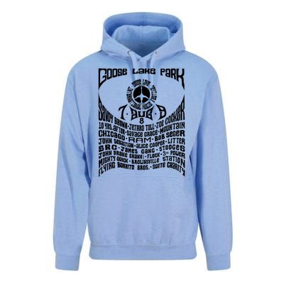 Goose Lake Music Festival Michigan 1970 Unisex Surf Hoodie