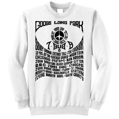 Goose Lake Music Festival Michigan 1970 Sweatshirt