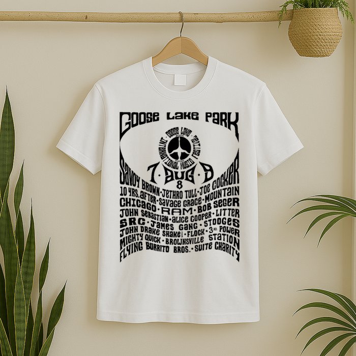 Goose Lake Music Festival Michigan 1970 T-Shirt