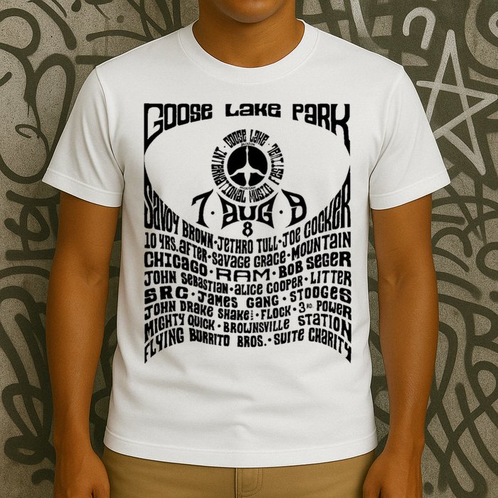 Goose Lake Music Festival Michigan 1970 T-Shirt