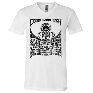 Goose Lake Music Festival Michigan 1970 V-Neck T-Shirt