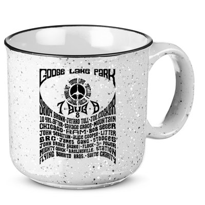 Goose Lake Music Festival Michigan 1970 15oz Campfire Ceramic Mug