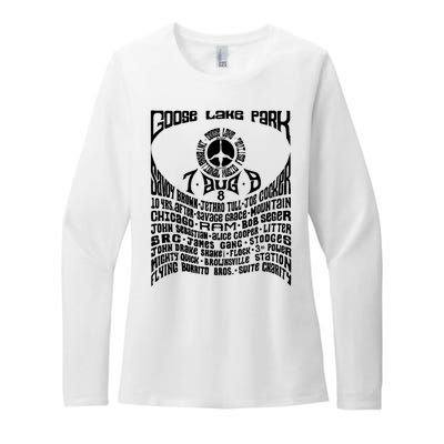 Goose Lake Music Festival Michigan 1970 Womens CVC Long Sleeve Shirt