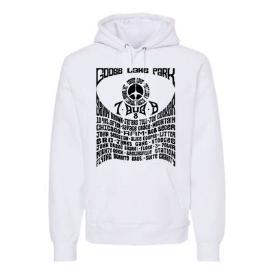 Goose Lake Music Festival Michigan 1970 Premium Hoodie