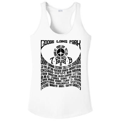 Goose Lake Music Festival Michigan 1970 Ladies PosiCharge Competitor Racerback Tank