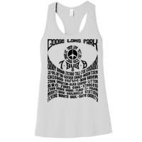 Goose Lake Music Festival Michigan 1970 Women's Racerback Tank