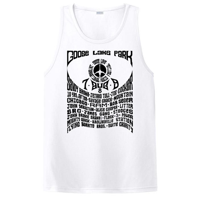 Goose Lake Music Festival Michigan 1970 PosiCharge Competitor Tank