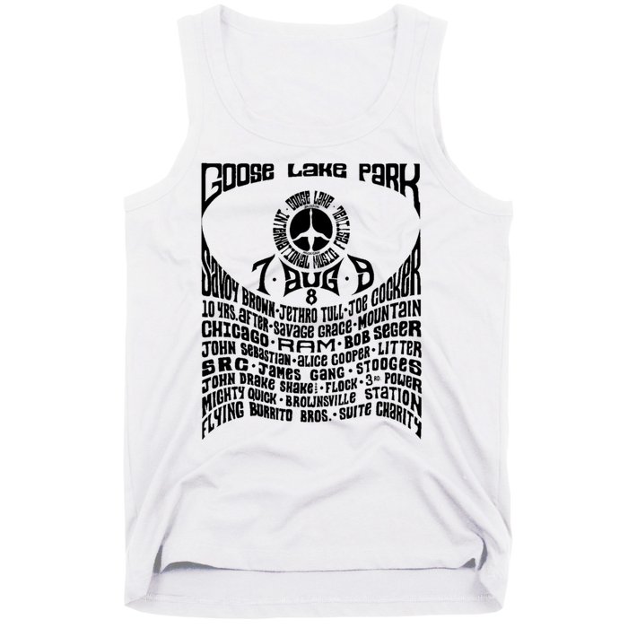 Goose Lake Music Festival Michigan 1970 Tank Top