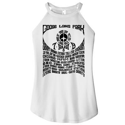 Goose Lake Music Festival Michigan 1970 Women’s Perfect Tri Rocker Tank