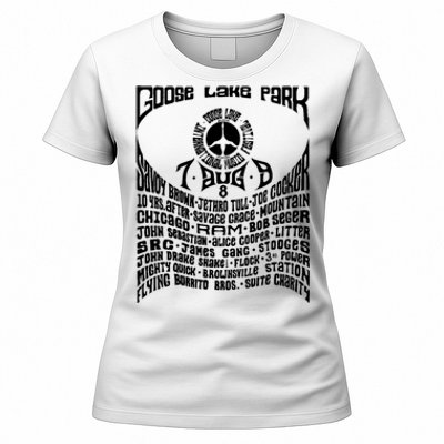 Goose Lake Music Festival Michigan 1970 Women's T-Shirt