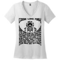 Goose Lake Music Festival Michigan 1970 Women's V-Neck T-Shirt