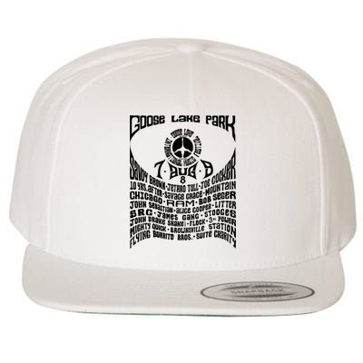 Goose Lake Music Festival Michigan 1970 Wool Snapback Cap