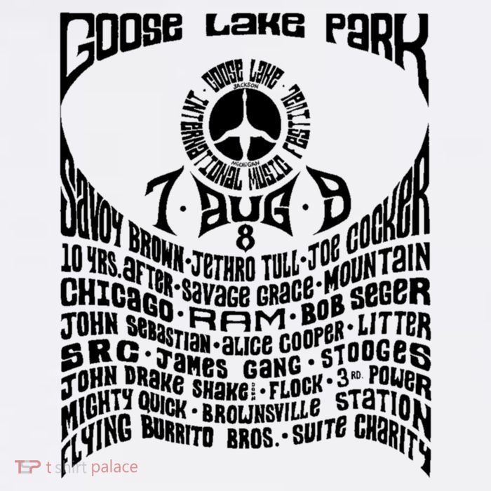 Goose Lake Music Festival Michigan 1970 Kids T-Shirt