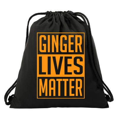 Ginger Lives Matter St Patricks Day Red Headed Men Women Tee Drawstring Bag