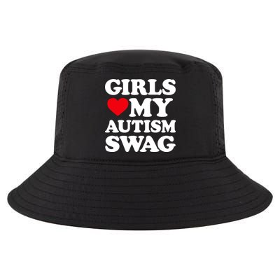 Girls Love My Autism Swag Funny Girls Heart Autism Awareness Cool Comfort Performance Bucket Hat