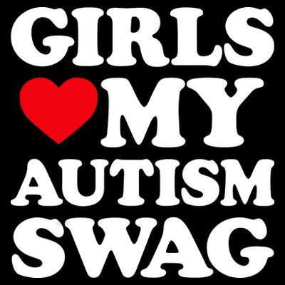 Girls Love My Autism Swag Funny Girls Heart Autism Awareness T-Shirt