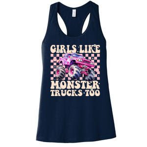 Girls Like Monster Trucks Too Women's Racerback Tank