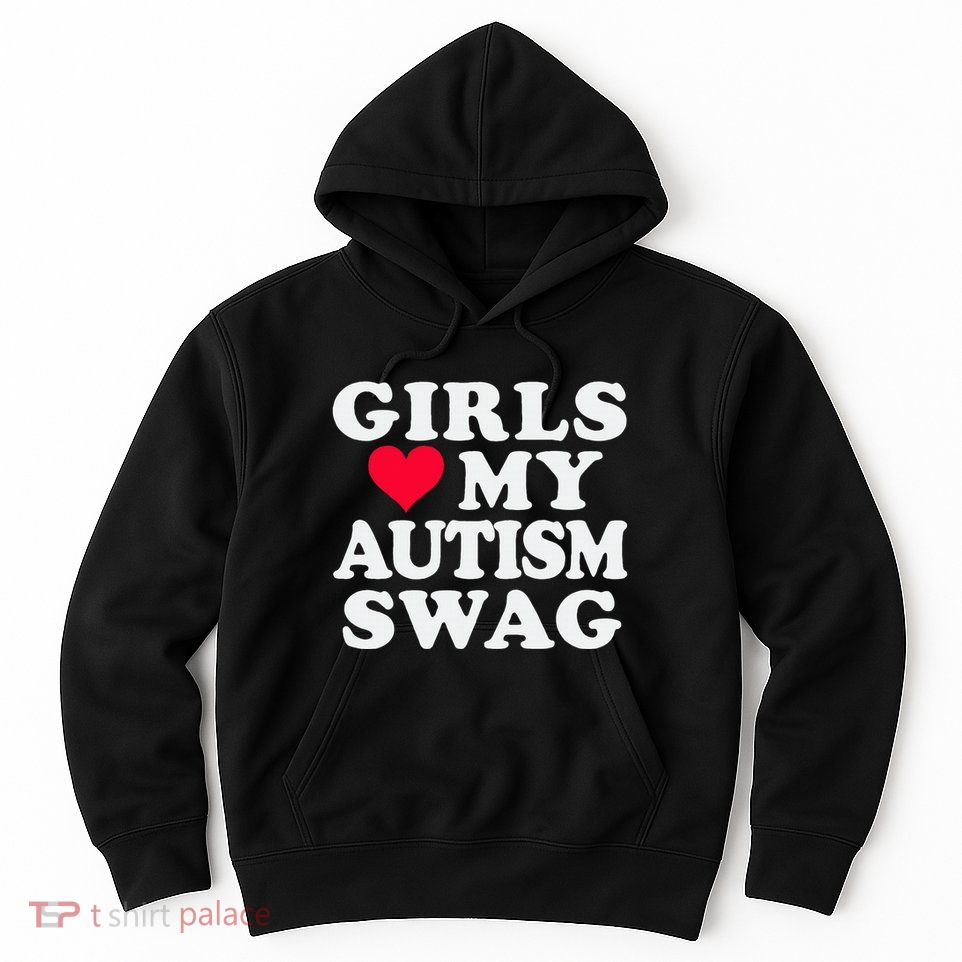 Girl Love My Autism Swag Funny Autistic Boy Awareness Hoodie
