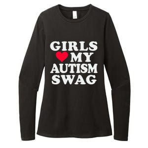 Girl Love My Autism Swag Funny Autistic Boy Awareness Womens CVC Long Sleeve Shirt