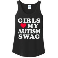 Girl Love My Autism Swag Funny Autistic Boy Awareness Ladies Essential Tank