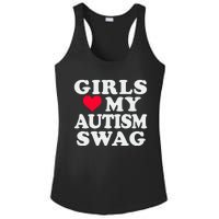 Girl Love My Autism Swag Funny Autistic Boy Awareness Ladies PosiCharge Competitor Racerback Tank