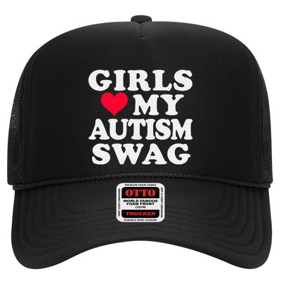 Girl Love My Autism Swag Funny Autistic Boy Awareness Trucker Hat