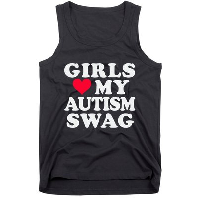 Girl Love My Autism Swag Funny Autistic Boy Awareness Tank Top